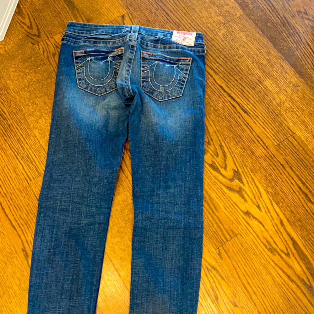 True religion. Stella low rise skinny jeans.